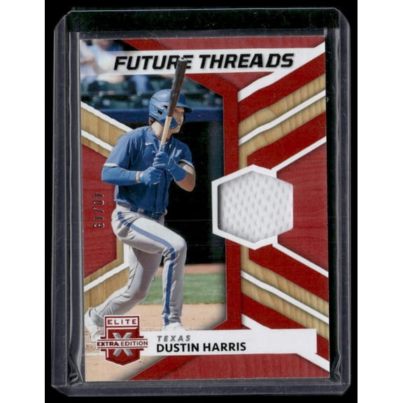 2022 Panini Elite Extra Edition Dustin Harris #FT-DH Future Threads Red SN,MEM