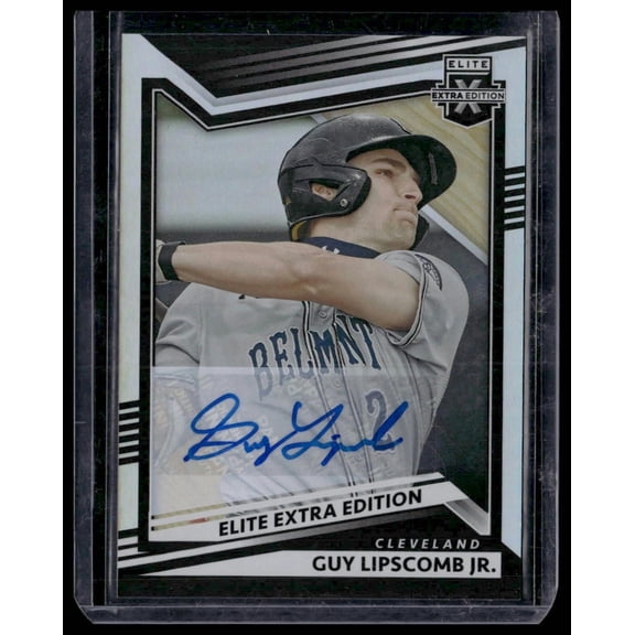 2022 Panini Elite Extra Edition Guy Lipscomb Jr. #151 Signatures AU Cleveland Guardians MLB Autographed BASEBALL Trading Card