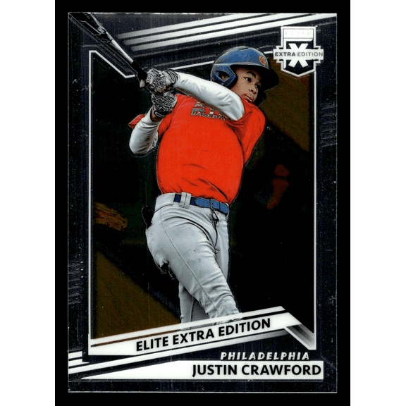 2022 Panini Elite Extra Edition Justin Crawford #17 Philadelphia MLB Baseball Trading Card