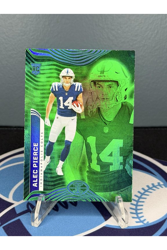 2022 Panini Illusions Alec Pierce Indianapolis Colts #38 Trophy Collection Emerald RC Football Card