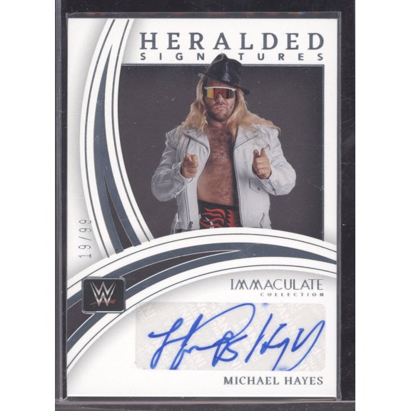 2022 Panini Immaculate Collection Heralded Signatures Michael Hayes Auto HS-MHY /99 WWE Legends Trading Card
