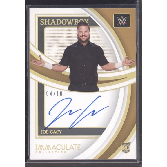 2022 Panini Immaculate Collection Shadowbox Joe Gacy SH-JGC Autograph Gold 04/10 RC NXT 2.0