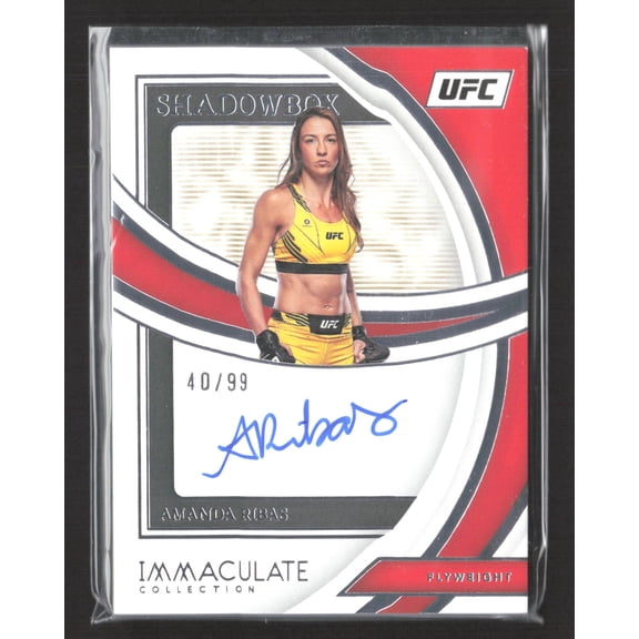 2022 Panini Immaculate Collection UFC Amanda Ribas Auto Shadowbox SS-ARB 40/99