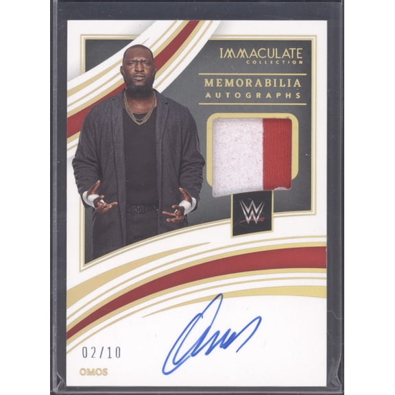 2022 Panini Immaculate Collection WWE Omos MA-OMS Auto Memorabilia 2/10