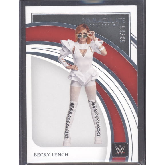 2022 Panini Immaculate Collection WWE Raw Becky Lynch #48/65 Trading Card