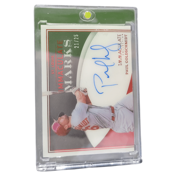 2022 Panini Immaculate Marks Paul Goldschmidt Auto #IM-PG /25 Baseball Card