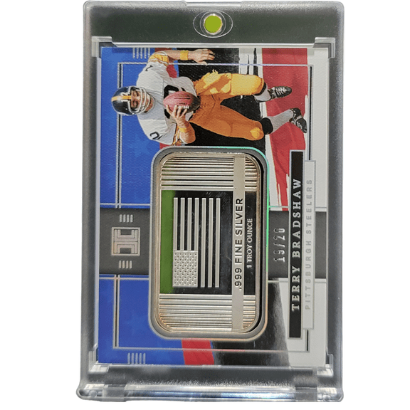 2022 Panini Impeccable Football Terry Bradshaw Steelers #USA-TEB /20 Silver Bar