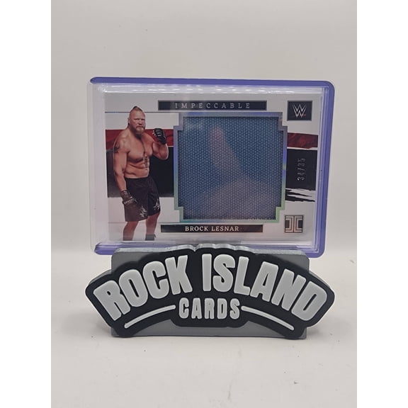 2022 Panini Impeccable WWE Brock Lesnar JM-BLS /35 SmackDown Memorabilia Card SmackDown WWE Wrestling Trading Card