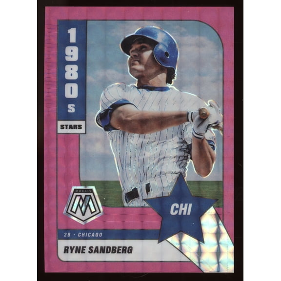 2022 Panini Mosaic 1980s Stars Ryne Sandberg #286 Pink /10