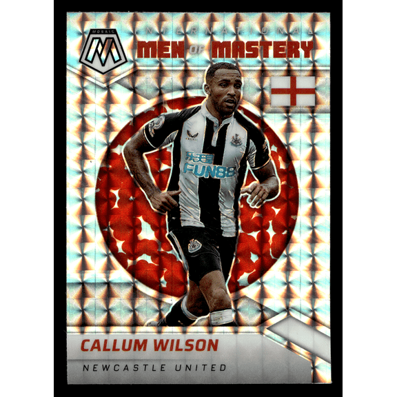 2022 Panini Mosaic Prizm Premier League Soccer Trading Card Callum Wilson #19 Silver Newcastle United