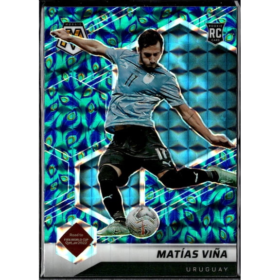 2022 Panini Mosaic Prizm Road to FIFA World Cup Peacock RC Matas Via #116 Uruguay