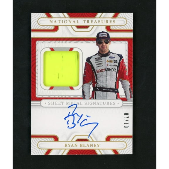 2022 Panini National Treasures National Treasures Racing Ryan Blaney SM-RB