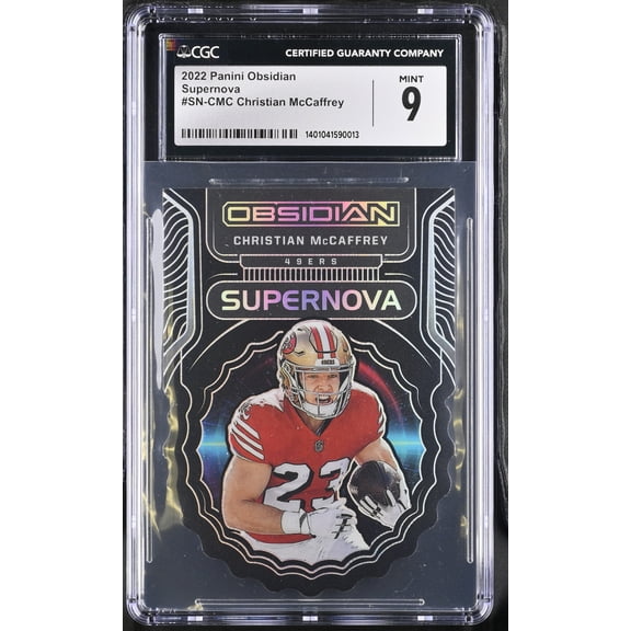 2022 Panini Obsidian Christian McCaffrey #SN-CMC Supernova CGC 9