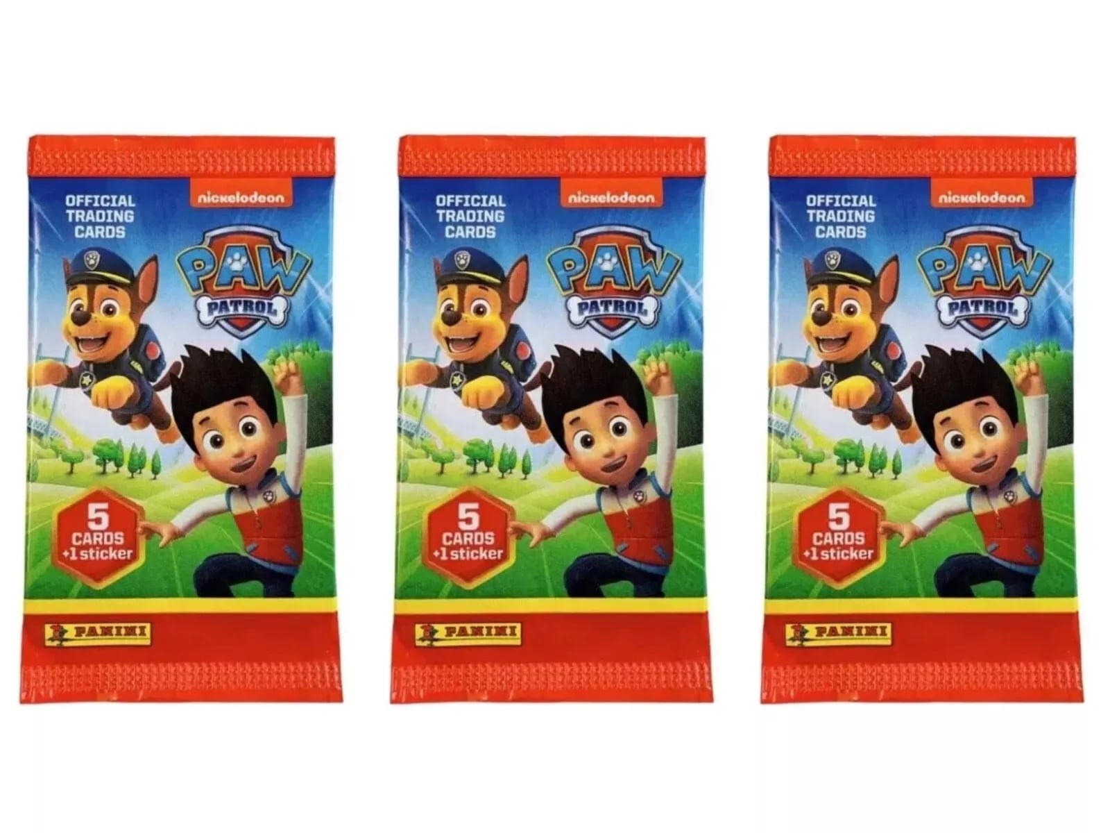 Lot of (3) 2022 Panini Paw Patrol Trading Card Collection Booster Packs