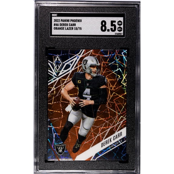 2022 Panini Phoenix #46 Derek Carr /75 SGC 8.5