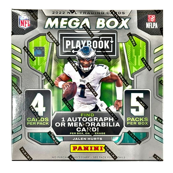 2022 Panini Playbook NFL Football Trading Cards Mega Box