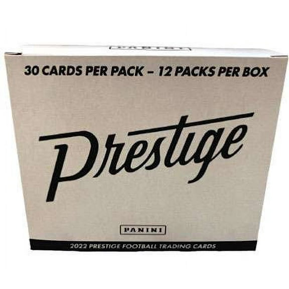 NFL Panini 2022 Prestige Football Trading Card VALUE Box (Exclusive Sunburst Parallels)