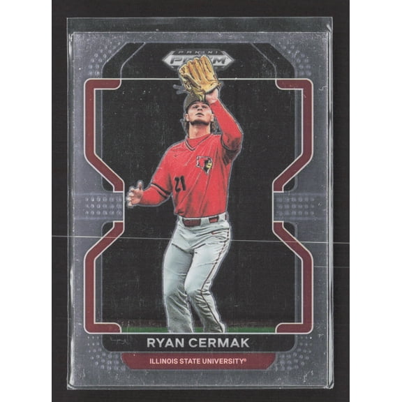 2022 Panini Prizm Draft Picks Ryan Cermak Illinois State Redbirds #PDP71 Baseball Card