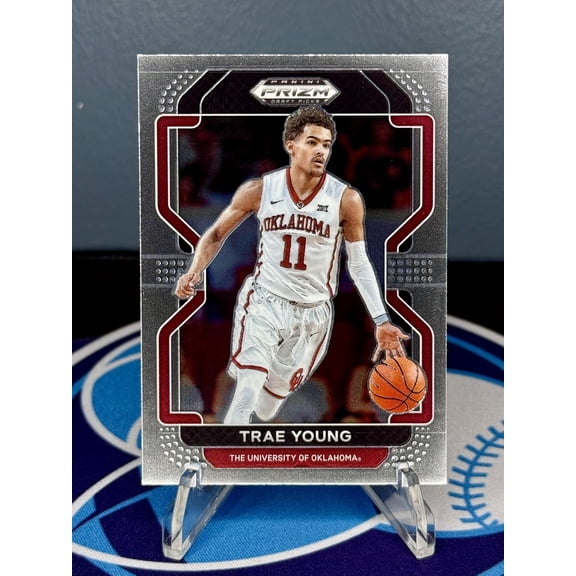 2022 Panini Prizm Draft Picks Trae Young #46 Oklahoma Sooners Basketball Card