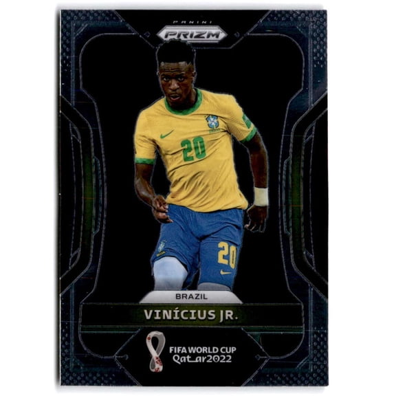 2022 Panini Prizm FIFA World Cup Qatar #36 Vinicius Jr. Brazil Soccer Futbol Base Trading Card