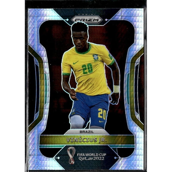 2022 Panini Prizm FIFA World Cup Qatar Silver #36 Vincius Jr Brazil Soccer Card