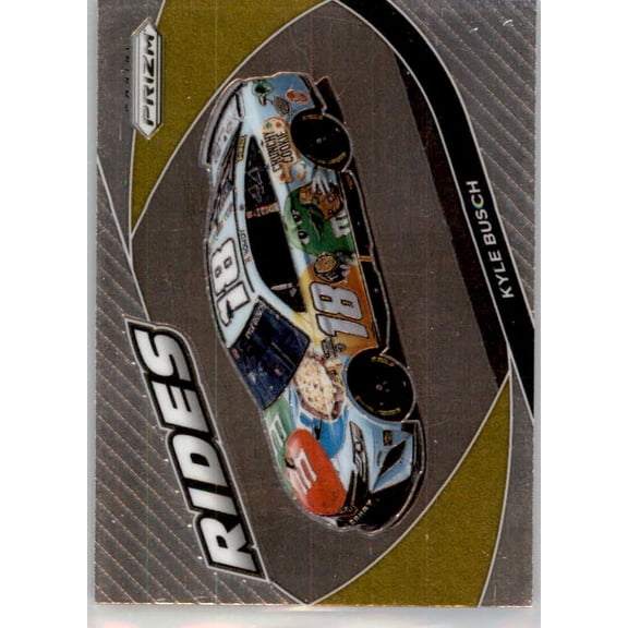 2022 Panini Prizm Racing #67 Kyle Busch M&M's/Joe Gibbs Racing/Toyota Rides Official NASCAR Trading Card (Stock photo shown, card is straight from pa