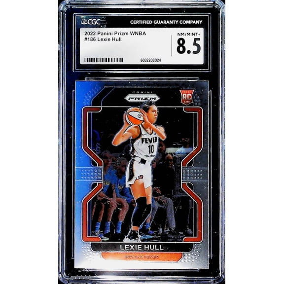 2022 Panini Prizm WNBA #186 Lexie Hull Indiana Fever CGC 8.5 NM-MT+ Trading Card