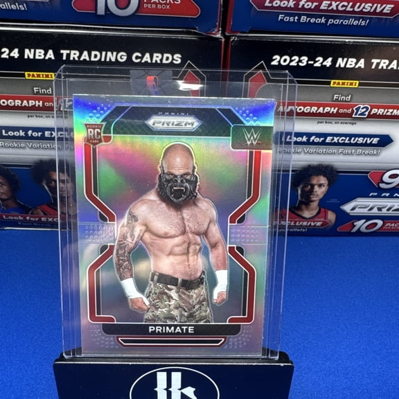 2022 Panini Prizm WWE Primate #121 Silver Prizm Parallel/Variety Rookie Base Set