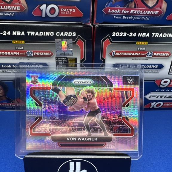2022 Panini Prizm WWE Von Wagner #4 Hyper Prizm Parallel/Variety Rookie Base Set
