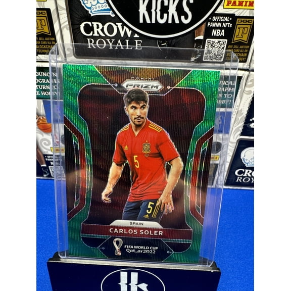 2022 Panini Prizm World Cup Qatar Carlos Soler #219 Green Wave Prizm Parallel/Variety Base Set