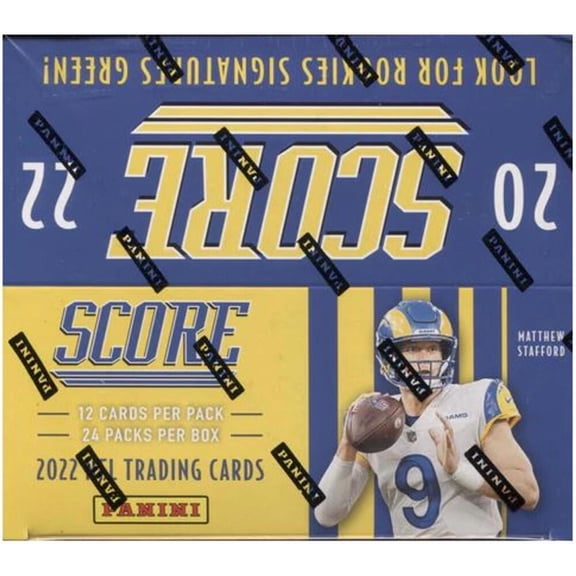 2022 Panini Score NFL Football Retail Factory Sealed Box 24 Packs