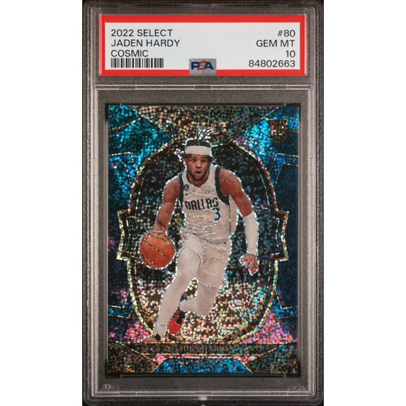 2022 Panini Select Cosmic Jaden Hardy #80 RC Prizm PSA 10