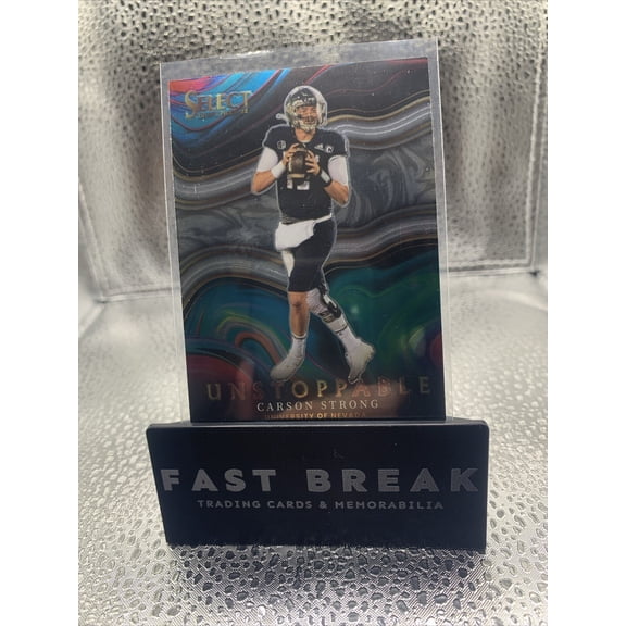 Near Mint 2022 Panini Select Draft Picks Carson Strong Unstoppable #US-CS Nevada Wolf Pack Football Card