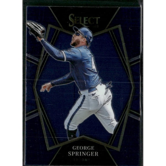 2022 Panini Select George Springer #164 Blue Retail Base Toronto Blue Jays MLB BASEBALL Trading Card