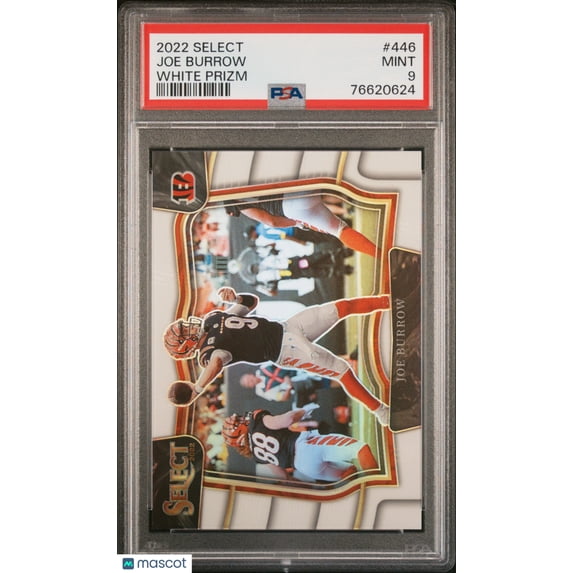2022 Panini Select Joe Burrow White Prizm /35 PSA 9