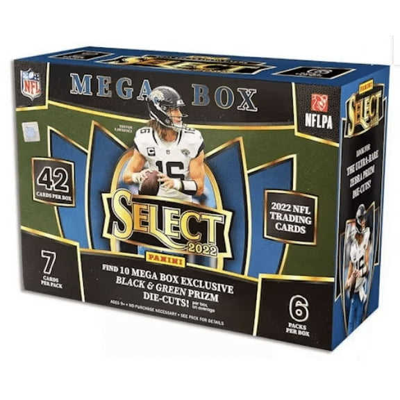 2022 Panini Select NFL Football Mega Box (Black & Green Die-Cuts!)