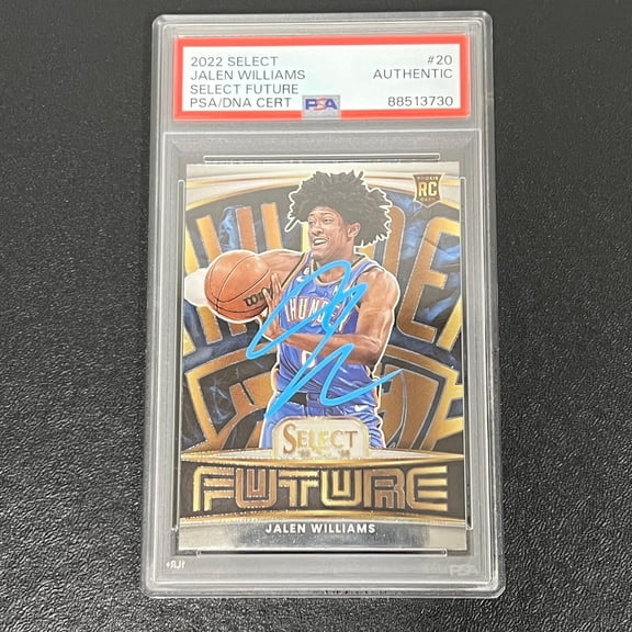 2022 Panini Select Select Future Jalen Williams #20 PSA A Auto A
