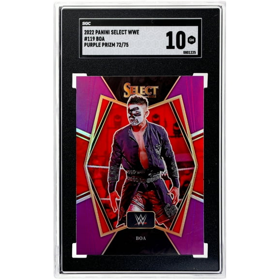 2022 Panini Select WWE Purple Prizm Boa #119 Premier Level /75 SGC 10