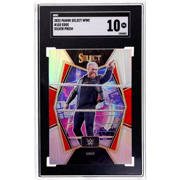 2022 Panini Select WWE Silver Prizm Edge #103 SGC 10
