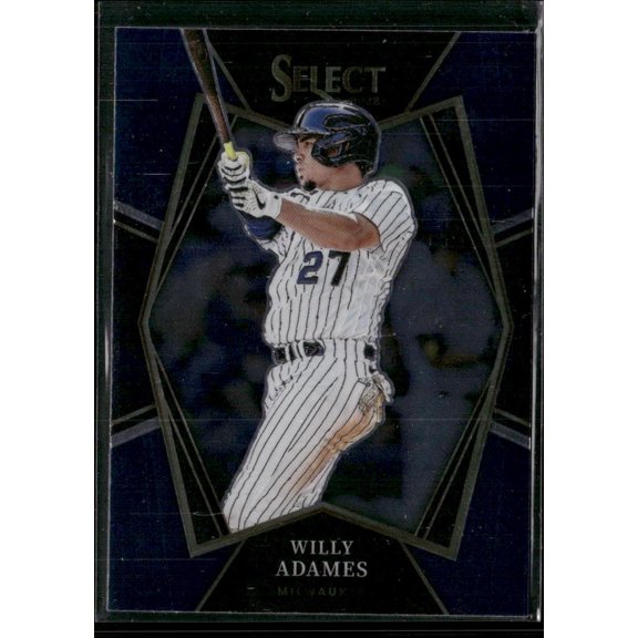 2022 Panini Select Willy Adames #192 Blue Retail Base Milwaukee Brewers MLB BASEBALL Trading Card