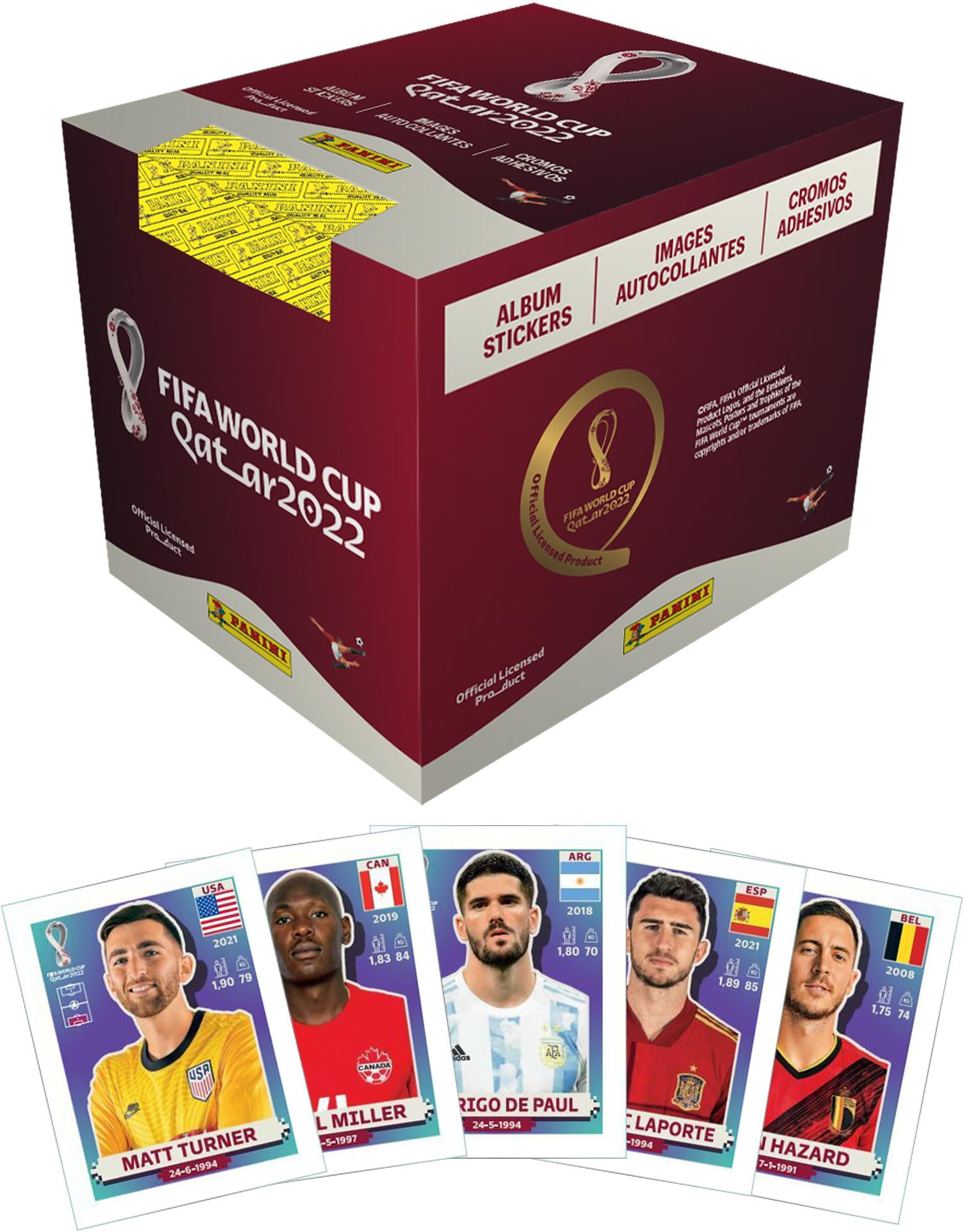 2022 Panini World Cup Soccer Stickers + Free Album (Sports Trading Cards),  BOX - Kroger