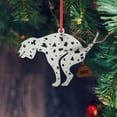 2022 Personalized Poop Dog Christmas Tree Decoration Pendant Wooden Car