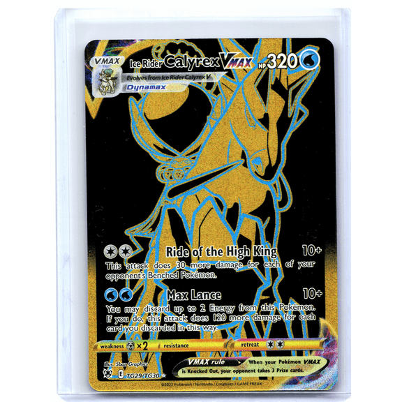 2022 Pokemon Astral Radiance Trainer Gallery Ice Rider Calyrex VMAX Secret Rare Holo TG29/TG30
