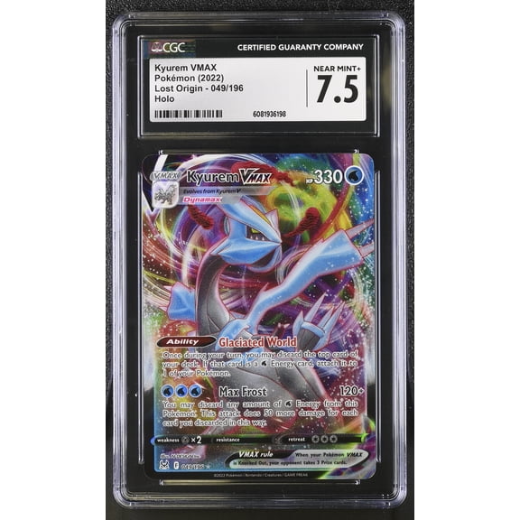 2022 Pokemon Lost Origin Kyurem VMAX Holo CGC 7.5 #049/196