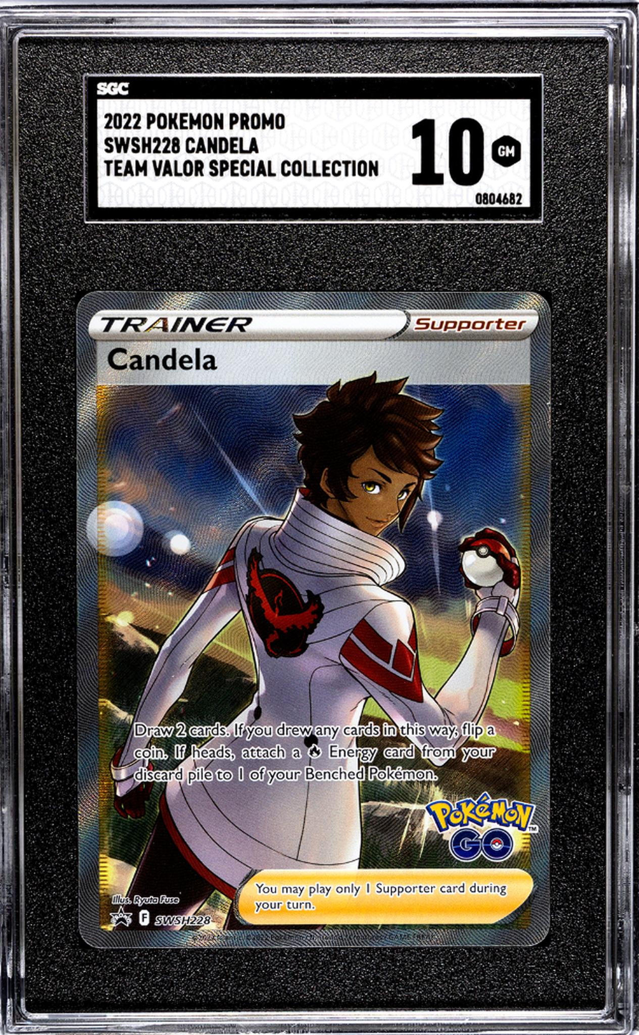 2022 Pokemon Promo #SWSH228 Candela Team Valor Special Collection SGC 10 -  Walmart.com