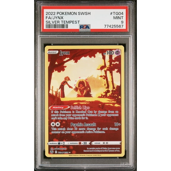 2022 Pokemon Sword & Shield Silver Tempest Jynx Silver Tempest PSA 9 #TG04