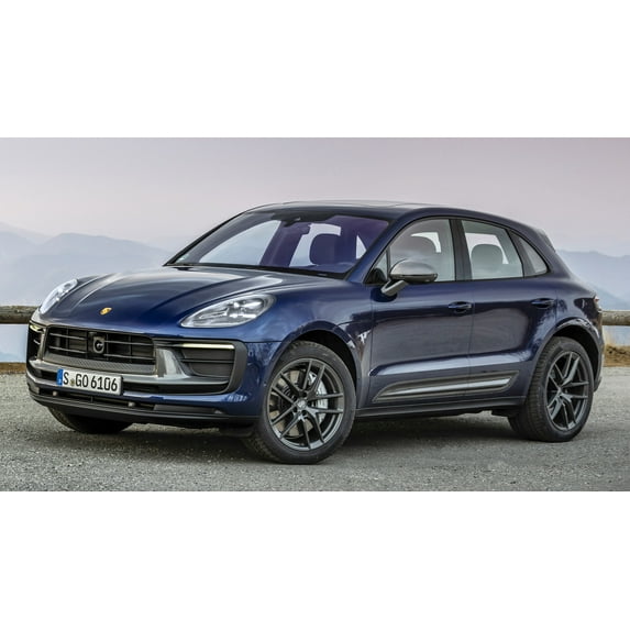 2022 Porsche Macan T - 12x18 Inch Laminated Poster - Stunning Detail and Bold Colors