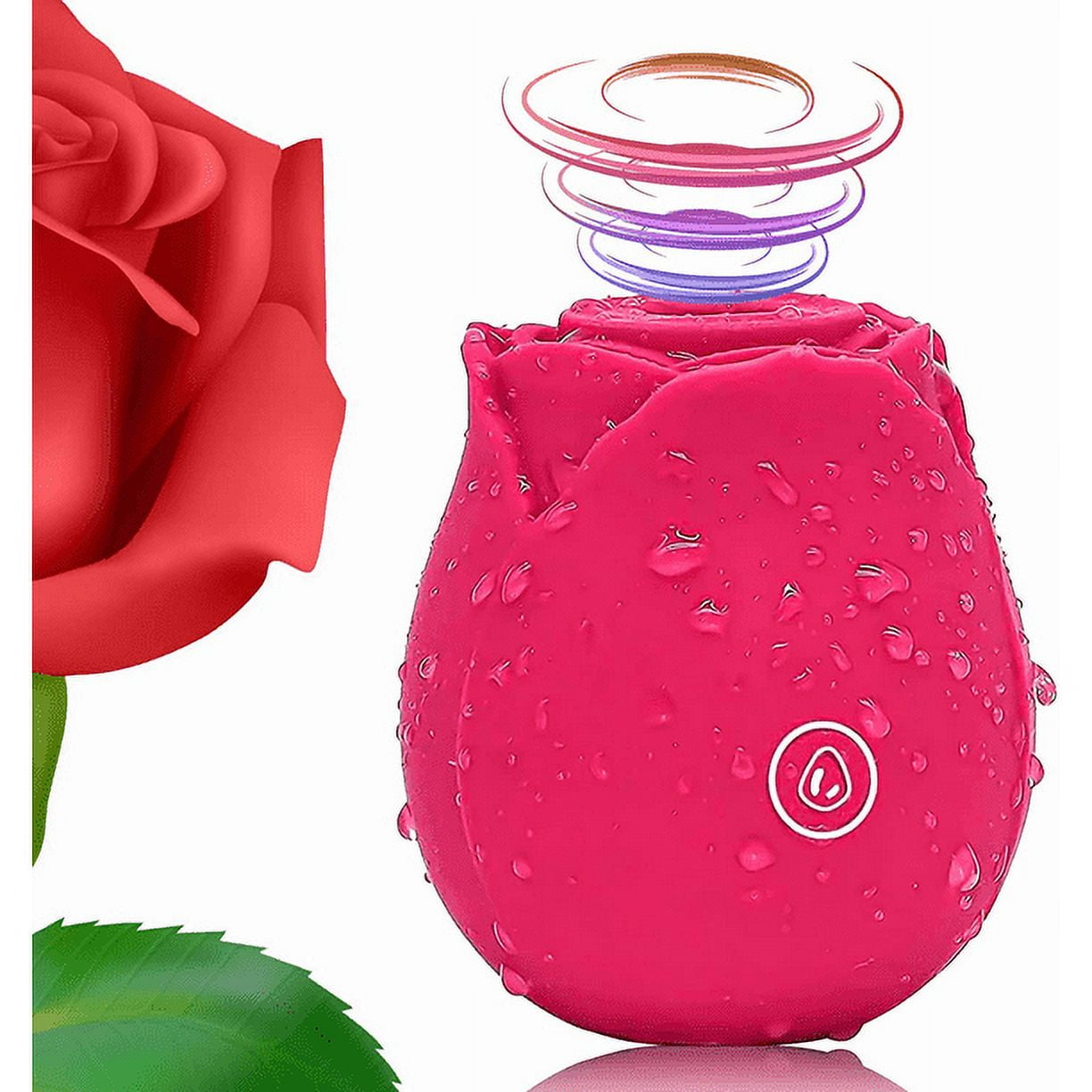quiet rose toy Office Romance Rose Suction Vibrator – Saturday Box main image 0