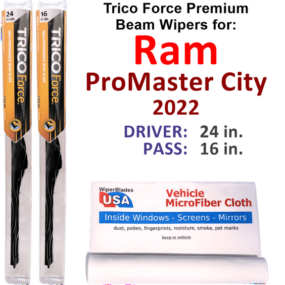 2022 Ram ProMaster City Performance Beam Wipers (Set of 2)
