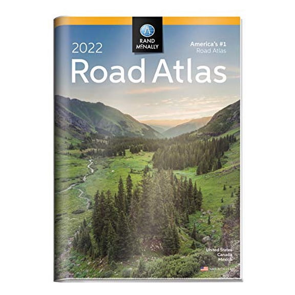 Pre-Owned Rand McNally 2022 Road Atlas with Protective Vinyl Cover (United States, Canada, Mexico), 9780528023774, 0528023772, Paperback, Gift edition
